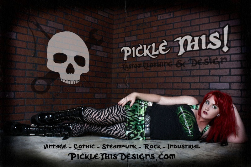 Female model photo shoot of PickleThisDesigns in Colton CA