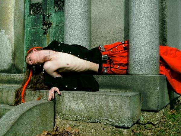 Male model photo shoot of Vance Darkwing in West Lawn Cemetary, Canton OH