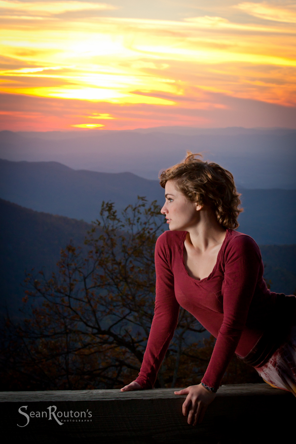 Male and Female model photo shoot of Sean Routon and Moved to MM2099224 in Blue Ridge Parkway