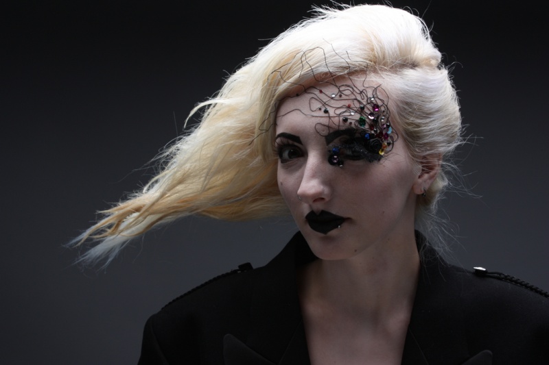 Female model photo shoot of Kazska, makeup by LaraH