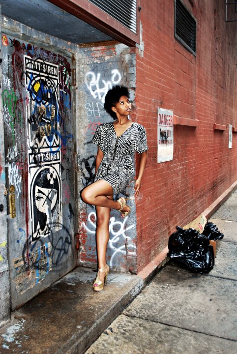 Female model photo shoot of Jacqueline E Green in NYC
