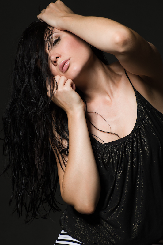 Female model photo shoot of Sasha Pichugina by AJ Garcia