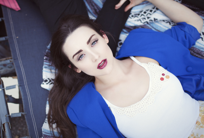 Female model photo shoot of Peta Serras by HannahRoseBlancHart, makeup by Tanya Blundell makeup
