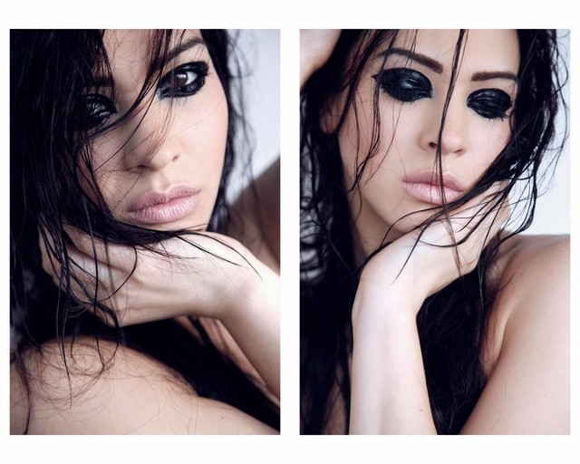Female model photo shoot of julia wren makeup