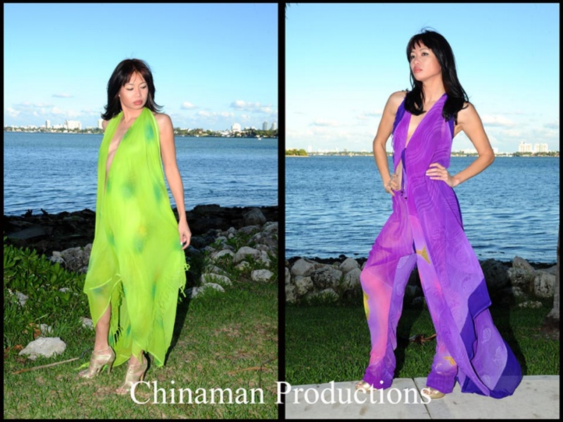 Male and Female model photo shoot of Chinaman Pro and Mai DANG in Miami, hair styled by eddington marcus