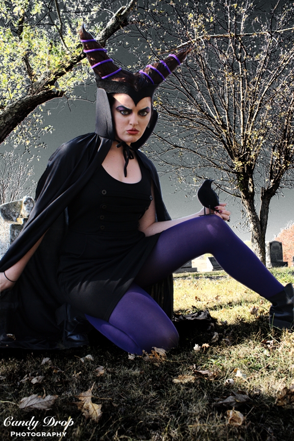 Female model photo shoot of Candy Drop Photography and Maleficent in Hair by: Tabatha F. w/ Assistance From Candy Drop Photography and Laura Young, makeup by Laura D Layton
