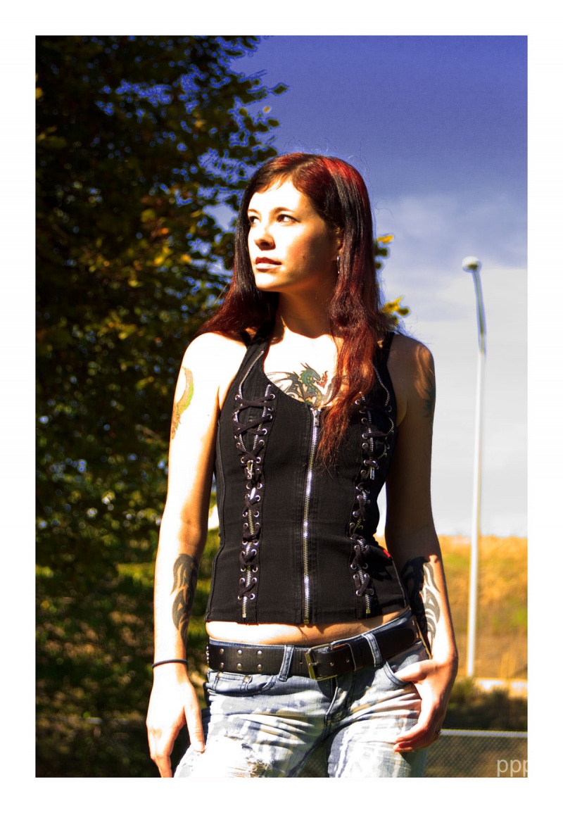 Female model photo shoot of Hillyard Photography and Titika6969 in Spokane, WA