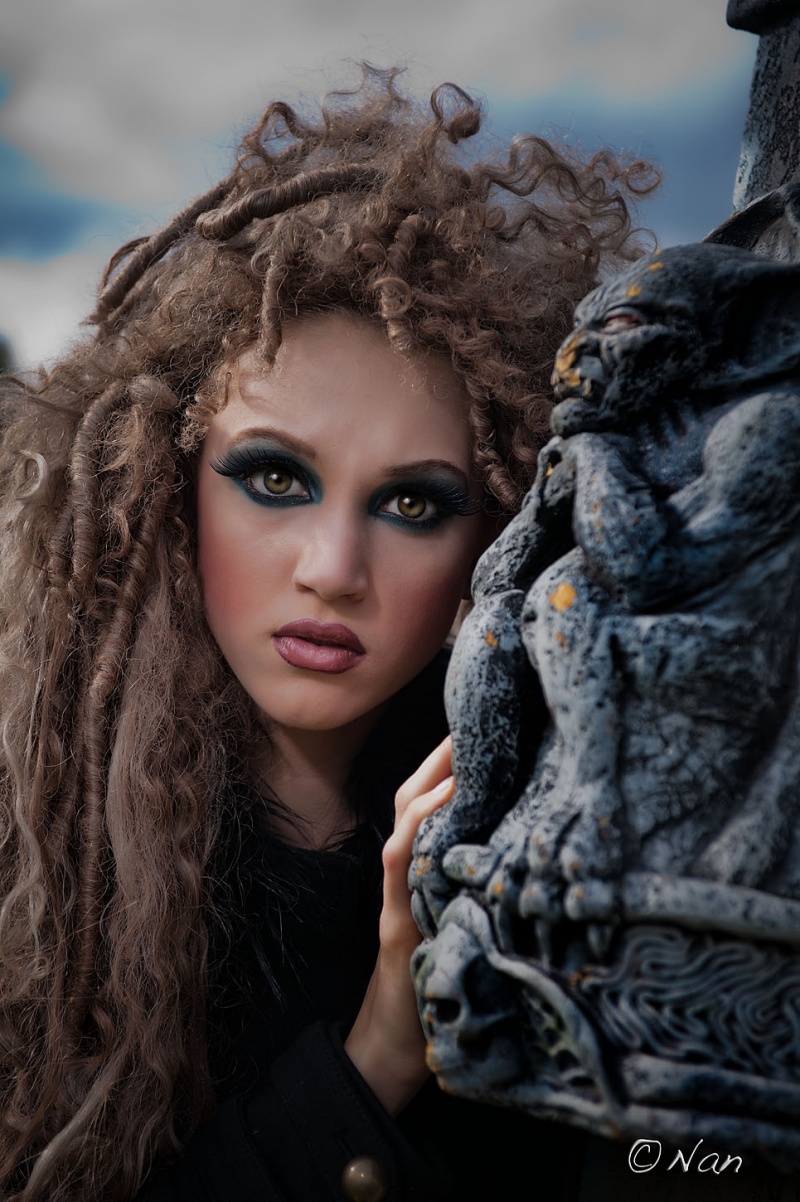 Female model photo shoot of Makeup by Rushmila and Tina Lubomira Burnat