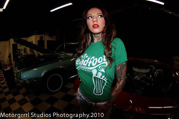 Female model photo shoot of Motorgrrrl Studios and Demanda Lavette