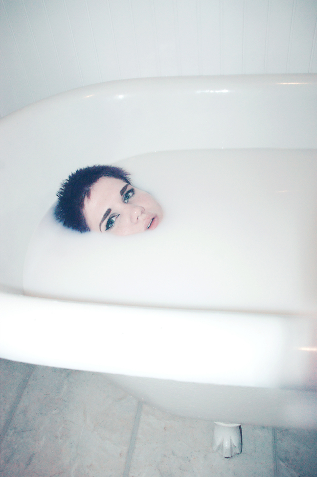 Female model photo shoot of Stacie Noble by Victoria Zeoli in My tub - St. Pete Florida