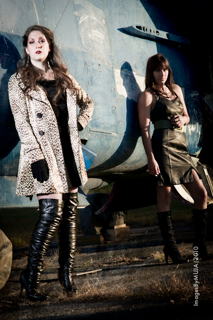 Female model photo shoot of Grace Bristol and Brittany Rue by MR Foto in Airfield