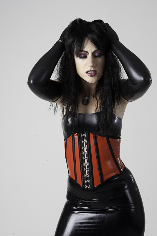 Female model photo shoot of Naughtya Raven by arthurs in San Francisco, hair styled by Suzie Gee MUHA