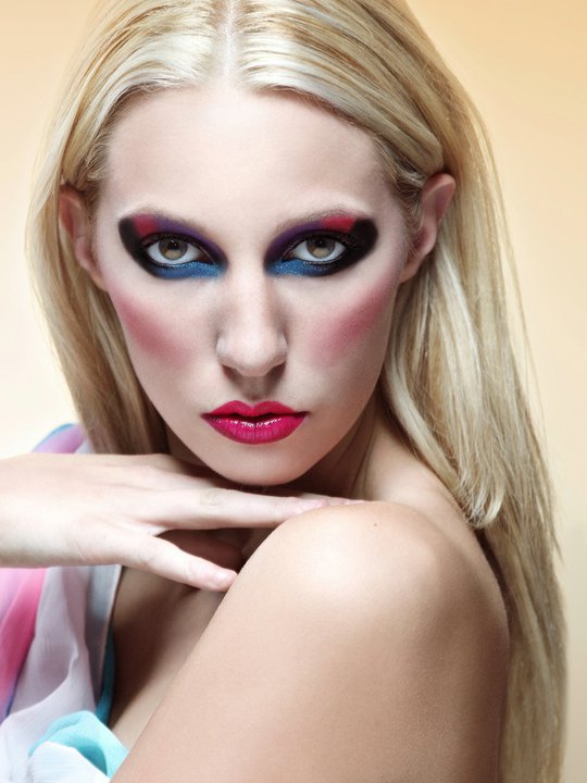 Female model photo shoot of ASHA school of makeup  in Toronto
