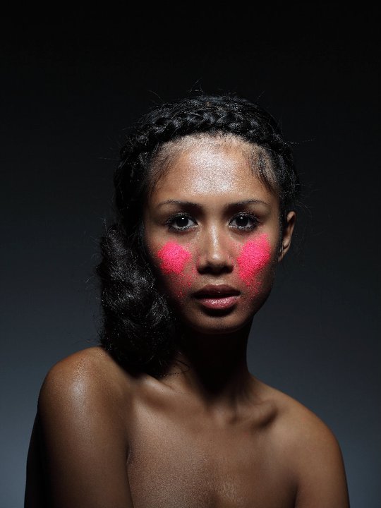Female model photo shoot of ASHA school of makeup 