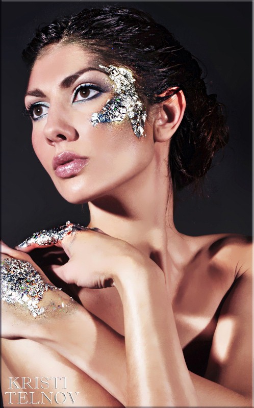 Female model photo shoot of Kristi Telnov, makeup by Mary Ghisone
