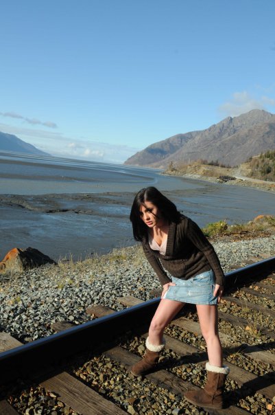 Female model photo shoot of kristinabrooks by Hot Alaskan Nights Phot
