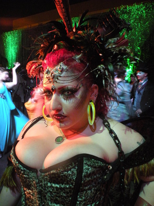 Female model photo shoot of Jessie Hemlock in Labyrinth of Jareth Masquerade Ball in L.A