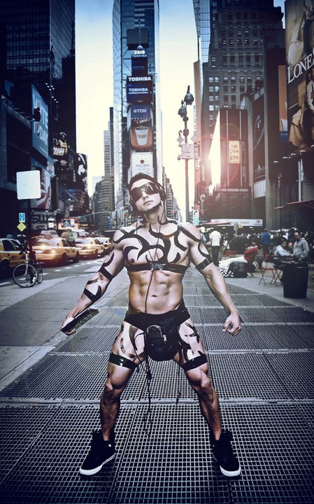 Male model photo shoot of Matt Acton in Times Square