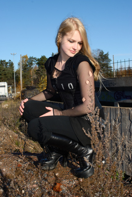 Female model photo shoot of Nyuh in Helsinki, Finland