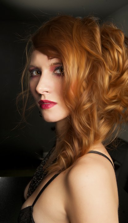 Female model photo shoot of Nicolette K by Coolarrow, hair styled by Hair done by Crystel, makeup by susan ward-brooks