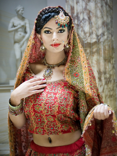 Female model photo shoot of Razwana- makeup by Rebecca Knowles 