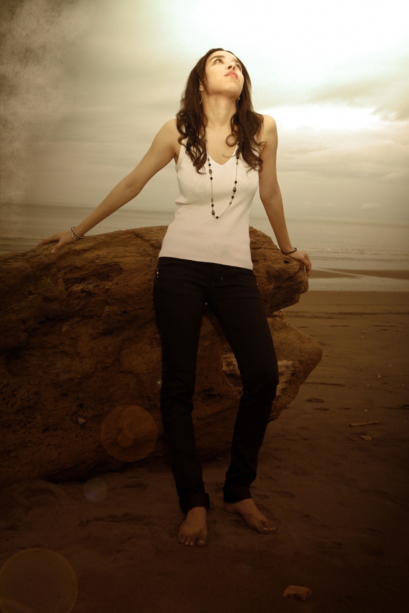 Female model photo shoot of Luris Almanza in Playa Rompio - Los Santos