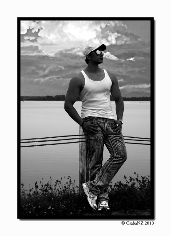 Male model photo shoot of Bashir R by CsabaNZ