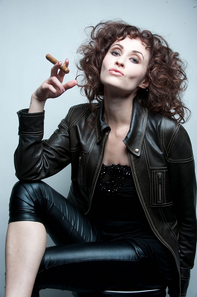 Female model photo shoot of Irina Gimpel by LouieP Photography in Calgary, hair styled by jami symons