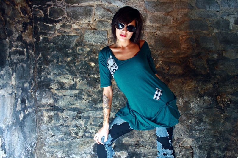 Female model photo shoot of Alter-Eco Clothing and BiancaJade
