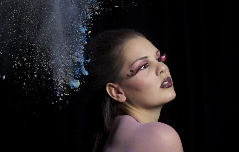 Female model photo shoot of Eve Makeup Artistry