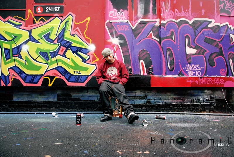 Male model photo shoot of Panoramic Media in Bronx, NY