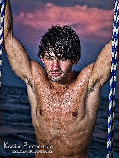 Male model photo shoot of John Alvarado II in Surfside, TX