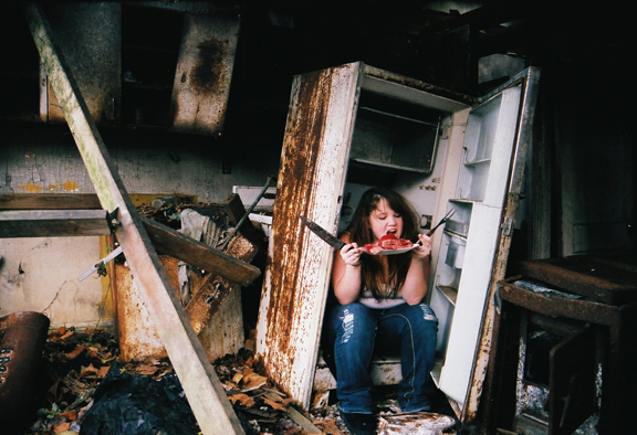 Female model photo shoot of Samantha xRusch in Ellicott City, MD : Abandoned house off Main Street
