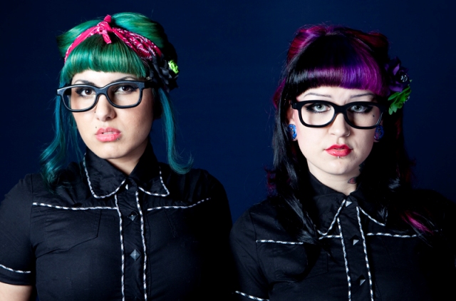 Female model photo shoot of Miss Cherry Martini and Dani Frankenstein by Crescent Moon, hair styled by MadamK
