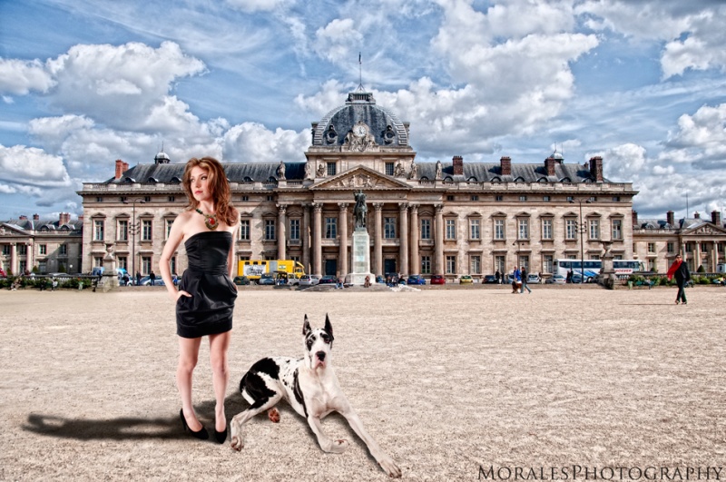 Female model photo shoot of MoralesPhotography in Paris, France, makeup by Alicia Bowens
