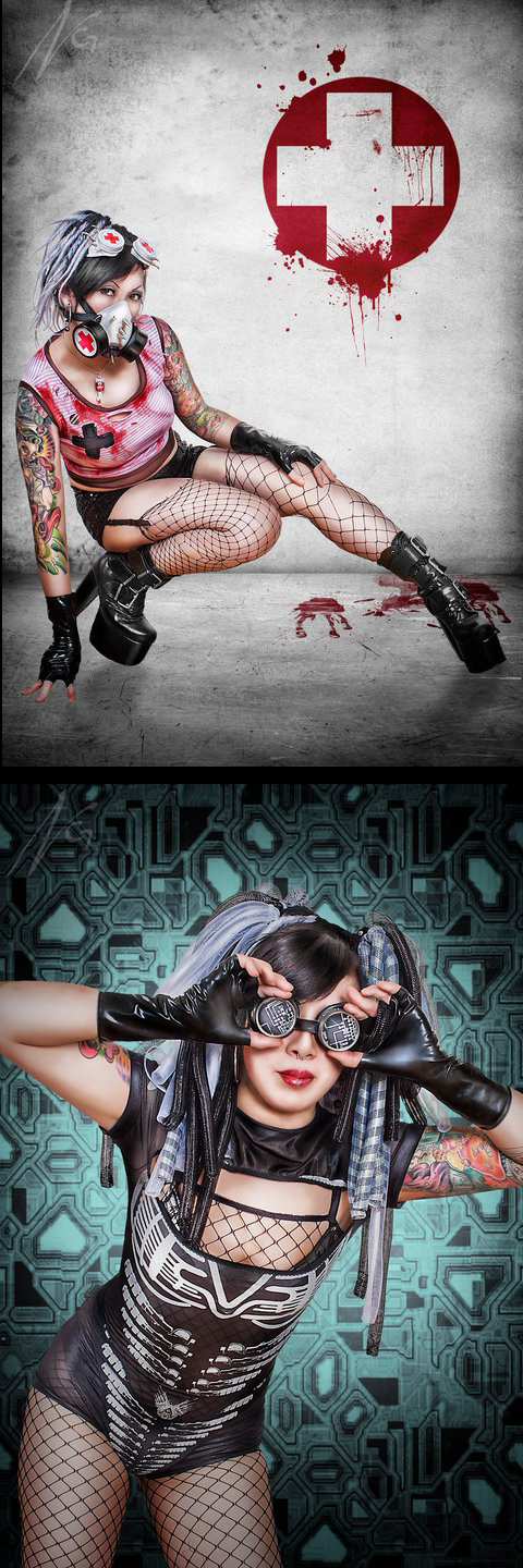 Female model photo shoot of DeadlyCouture by FALT Photographics