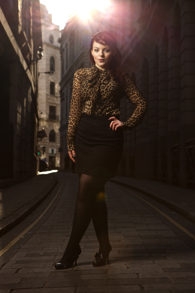 Female model photo shoot of Strawberry Kiss by Steve Rutherford photo in City of London, makeup by Faye Wingfield