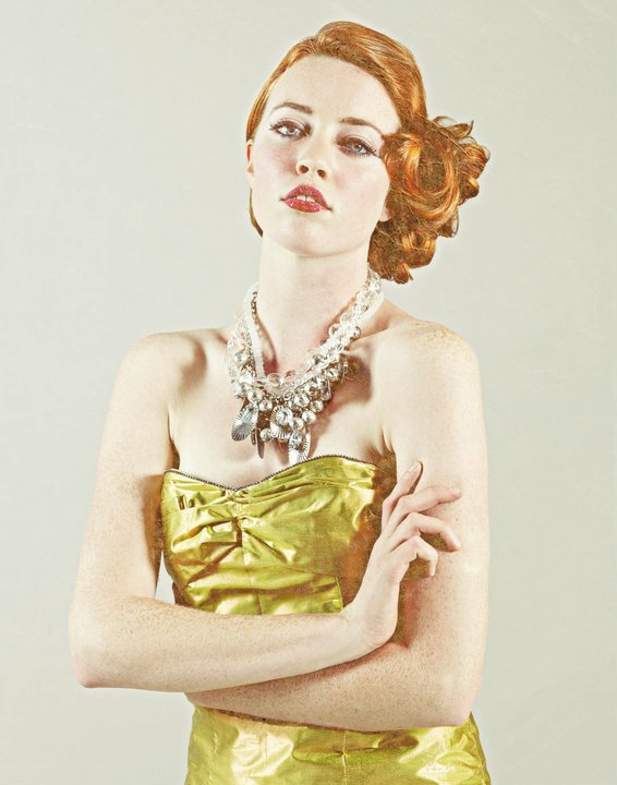Female model photo shoot of Olesya G Designs by Jhon Catano-Betancur