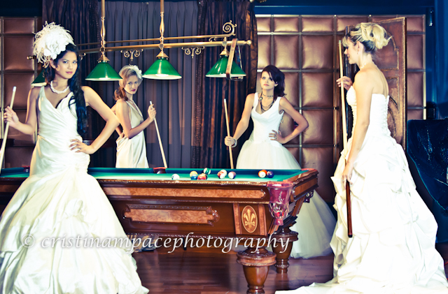 Female model photo shoot of Cristina M Pace, Holly Burleson, TwiGGy BladeZ and Amanda Wong in stirling club, makeup by Erin Utter