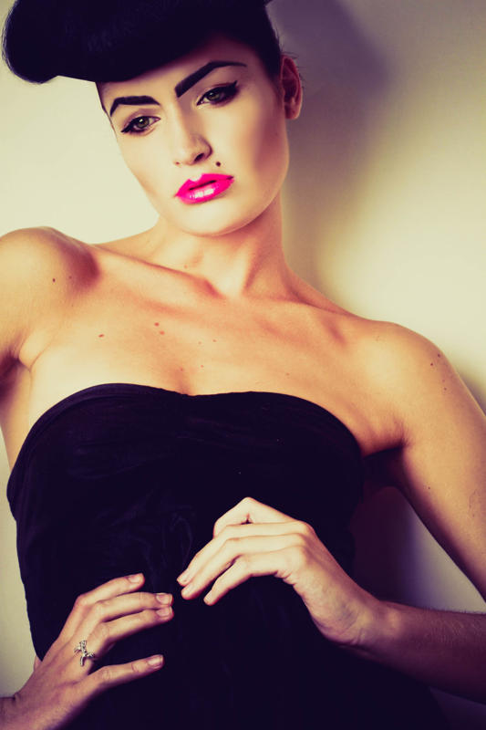 Female model photo shoot of Roisin K Hair-Make up