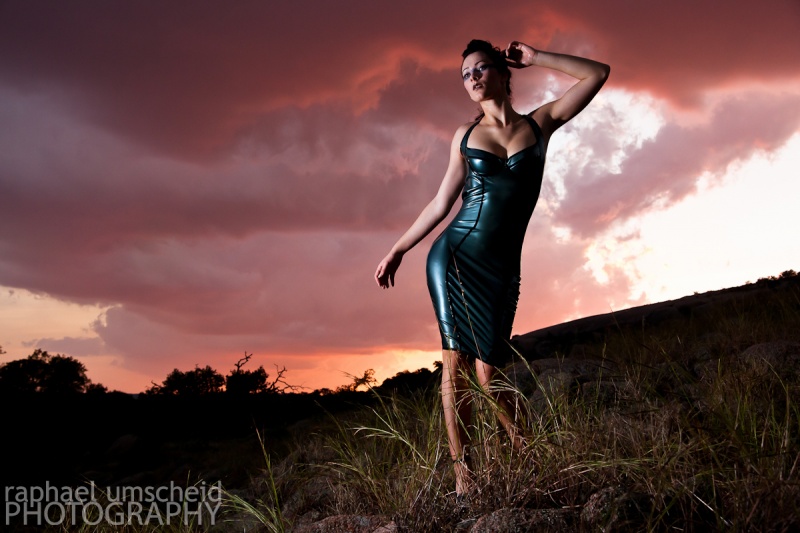 Female model photo shoot of Ana Falvius by raphael i in Austin - Texas US, clothing designed by Mademoiselle Ilo