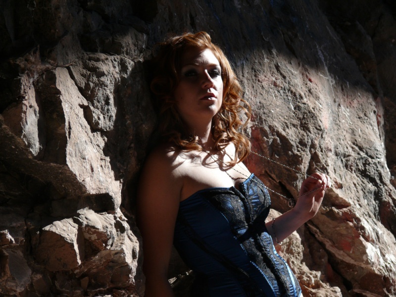 Male and Female model photo shoot of Sin City Photographer and Gerrica Hologram in Las Vegas Caves
