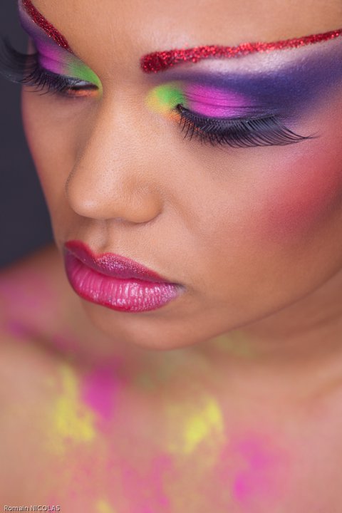 Female model photo shoot of LilooAndco makeup