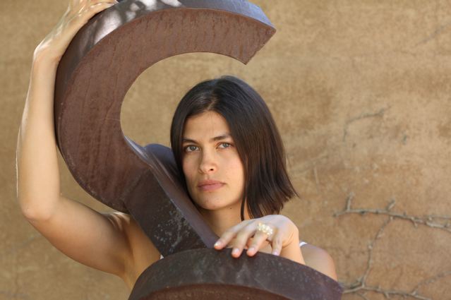 Female model photo shoot of Amada Sedillo in Albuquerque Art Museum