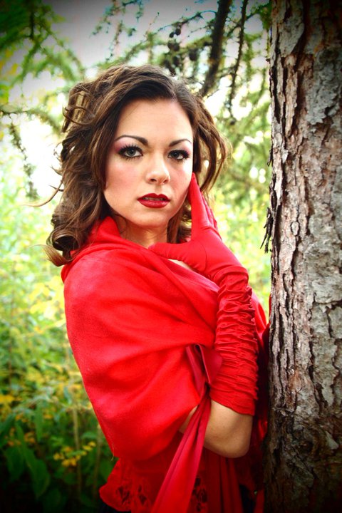 Female model photo shoot of Make-up By Kellie Leigh in Music Garden, Toronto