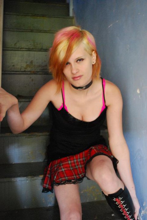 Female model photo shoot of Kayleen Amphetamine in Abandon Apartment