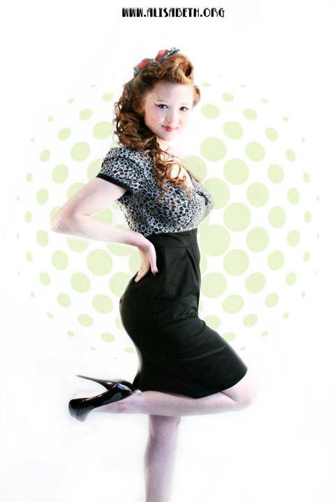 Female model photo shoot of Skimpily Clawd  by 0Alisabeth0 in to order your own: http://www.etsy.com/listing/61763843/alana-leopard-print-pin-up-dress-made-to