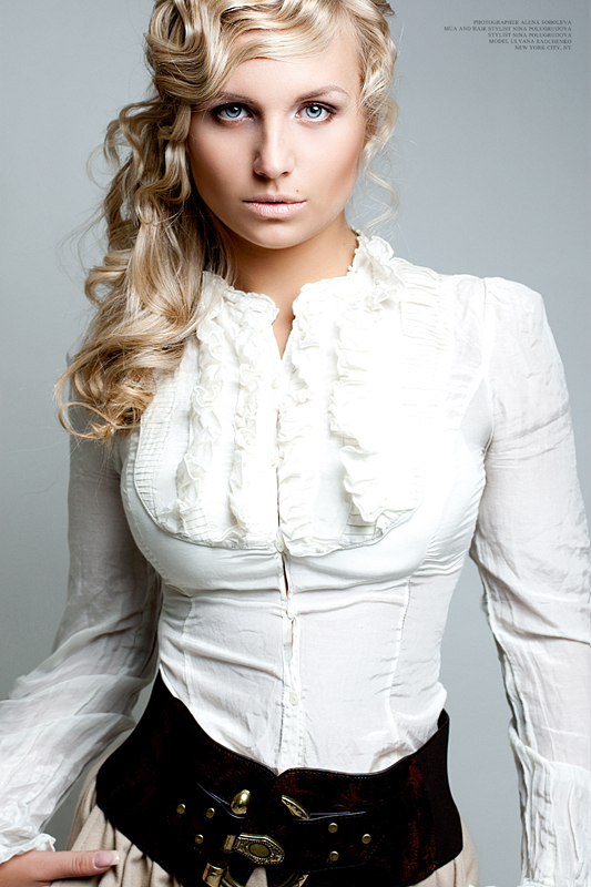 Female model photo shoot of Uliana Radchenko by Alena Soboleva