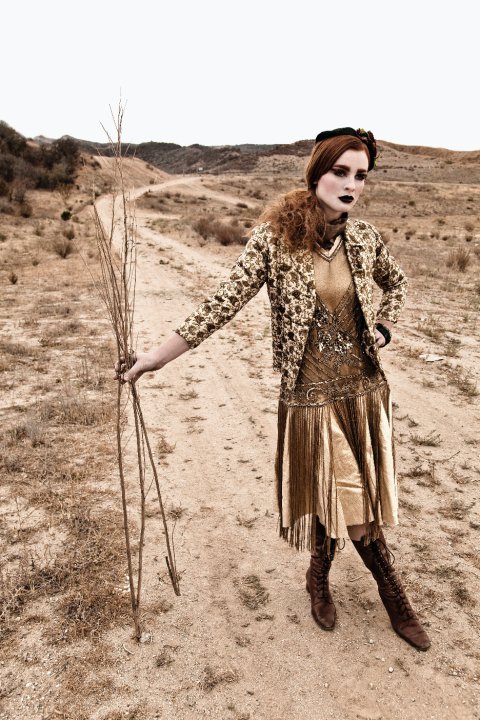 Female model photo shoot of Jayme Lee Black in Desert