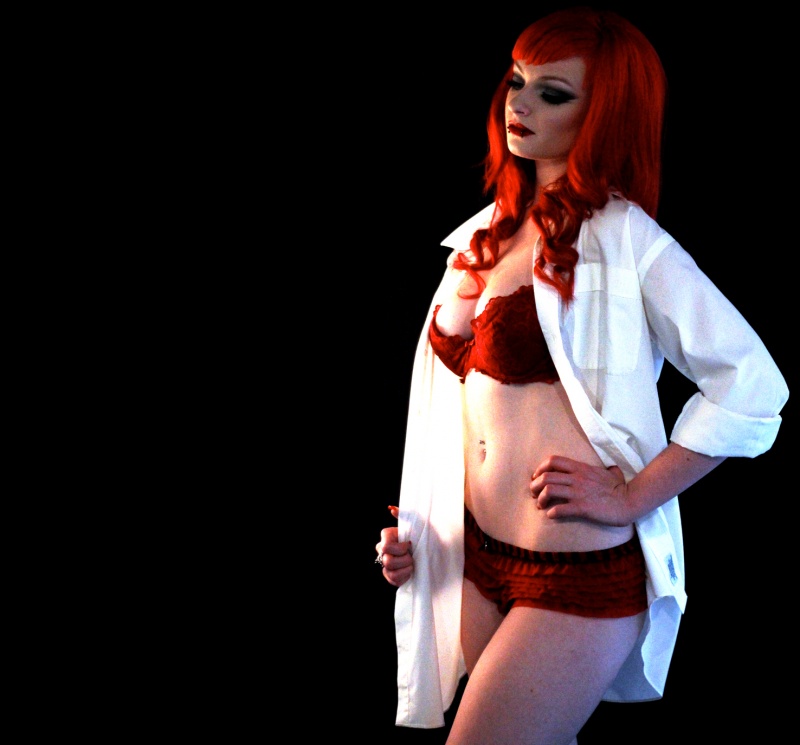 Female model photo shoot of Scarlet Vamp by Neill